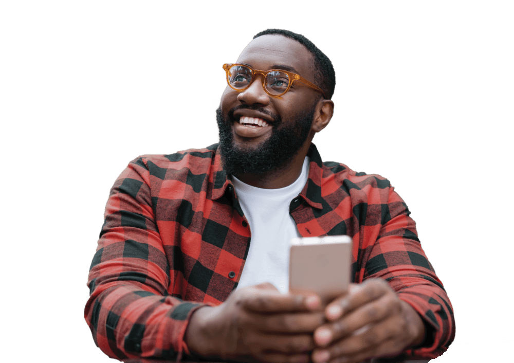 man smiling no background min